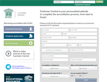 Tablet Screenshot of cc.achc.org